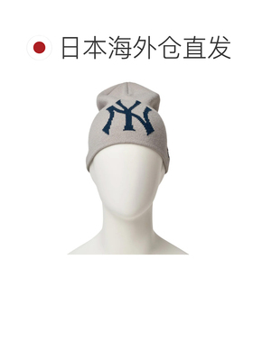 日本直邮NEW ERA 纽约扬基队MLB队标基础款针织帽 14670131 灰色