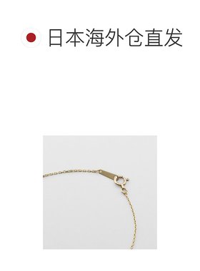 日本直邮日潮 agete 阿卡朵K10红宝石手链红色 均码链条