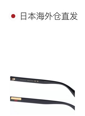 日本直邮GUCCI 太阳镜男女亚洲版型防紫外线黑色 GG0746SA-001
