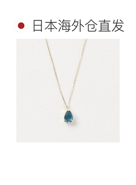 1h可退 日本直邮cui-cui 伦敦蓝托帕石 长链 项链 K10YG 903100