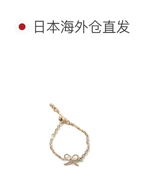 1h可退 日本直邮cui-cui 钻石 丝带链戒 K10YG 759893戒指