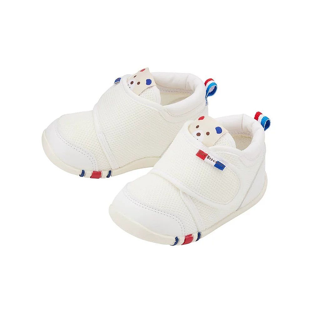 日本直邮mikihouse新款四季款婴儿学步鞋小熊魔术贴童鞋 - 图0