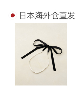 1h可退 日本直邮Discoat 女士 丝绒蝴蝶结珍珠项链 DCZ1061111A00