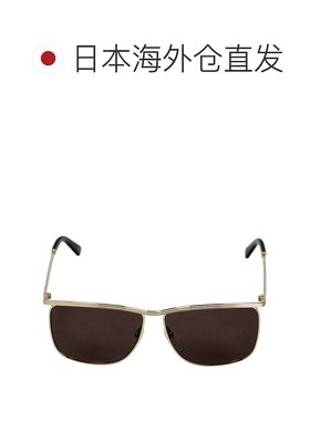 日本直邮古驰 太阳镜 男士品牌 GUCCI GG0821S 金色/灰色