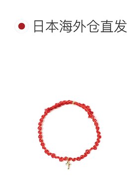 1h可退 日本直邮Ray BEAMS 女士棉绳编织黄铜吊坠可调节手链 6144