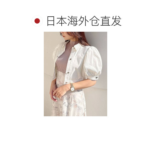 日本直邮MERCURYDUO 女装 宽松半袖丹宁外套 原创面料设计感短款 - 图1