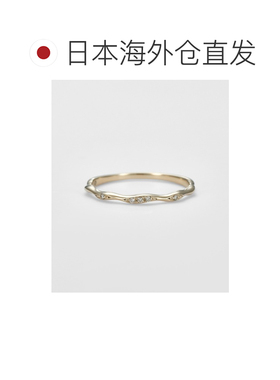 日本直邮agete 阿卡朵 女士 K10黄金镶钻戒指 10254111704