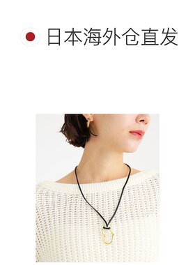 1h可退 日本直邮ucalypt 女士心形吊坠简约皮绳项链 243741