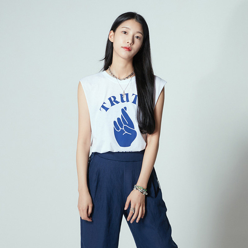 spelledittruth印花2020韩国夏季宽 SPELLEDIT海外背心吊带