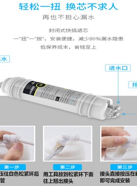 适用于柯淇KUCF101-5-K/5C净水器滤芯KCRO101-5C/105-5WH康美腾