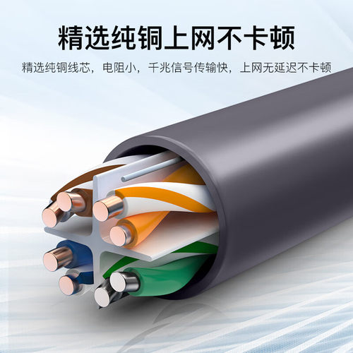 秋叶原六6类网线家用千兆poe监控专用305米整箱高速宽带线QS2636 - 图2