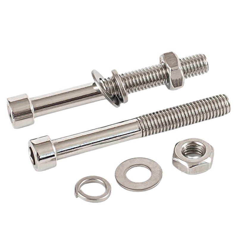 牙1M612半螺栓不锈钢q内六角螺丝M8螺杆10M螺帽M螺纹20螺母套装半,淘宝优惠券,粉丝福利购,淘宝优惠卷