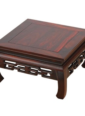 红木正方形摆件底座红酸枝紫砂壶C华盆景盆栽奇石底座实木酒坛底