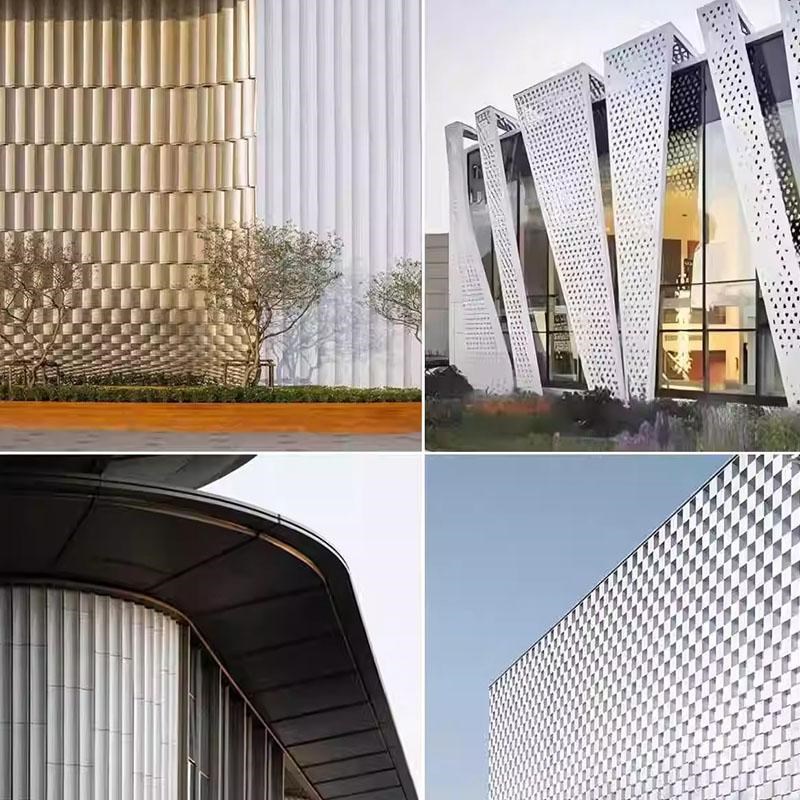 冲孔铝单板雕花吊顶镂空外墙穿孔镂空雕花铝单板铝板墙面装饰定制