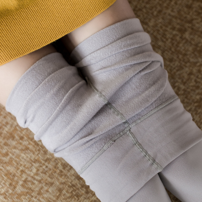 春秋哑光面灰色无压舒适加绒连裤袜 旻珏打底裤