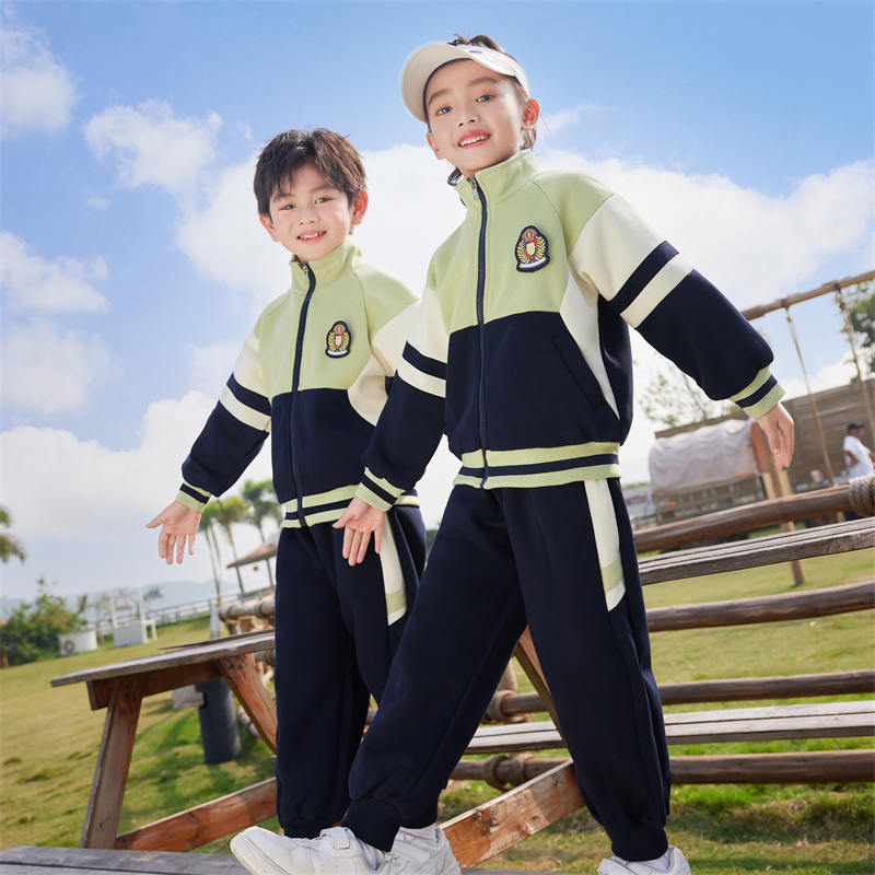 幼儿园园服春秋装学院风儿童秋冬季套装小学生校服运动班服四件套 - 图2