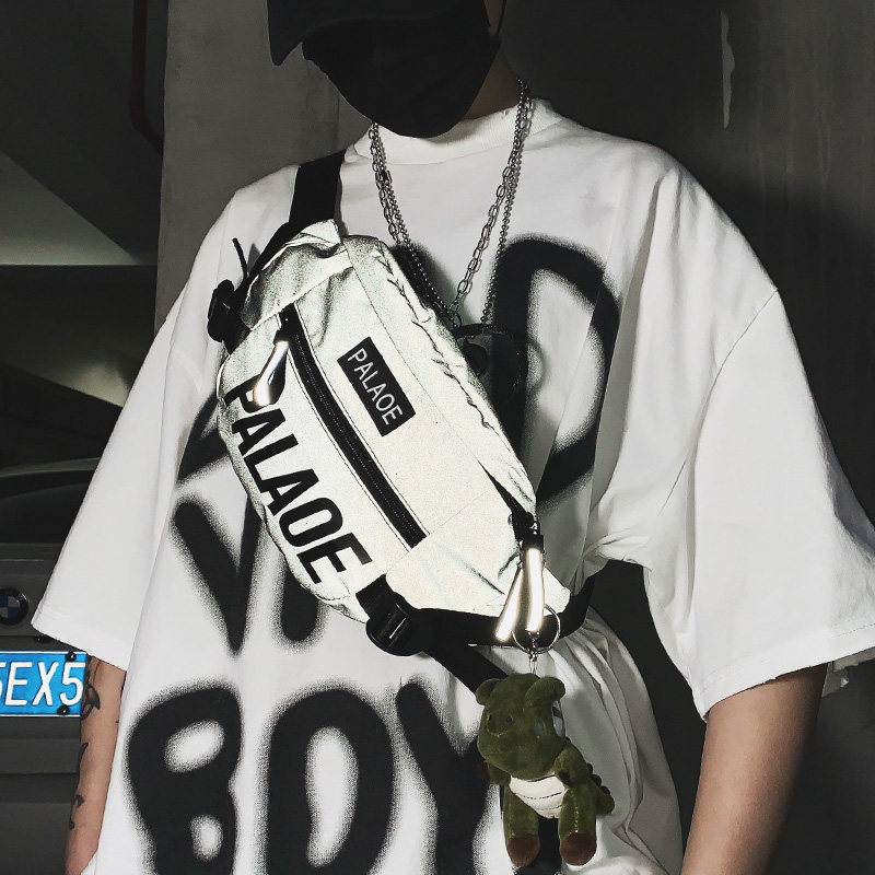 潮牌ins运动休闲斜挎小背包男女 卡文罗男士包袋