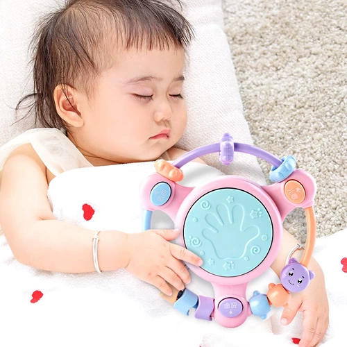 Интеллектуальная игрушка, детский барабан для новорожденных, успокаивающая детская качалка для тренировок
