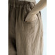 ເຮັດເລື້ມຄືນໃສ່ໂສ້ງ linen ຫ້າປຸ່ມທີ່ວ່າງ