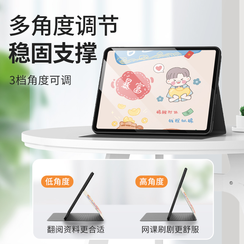 适用于2021ipad保护套air5平板mini6壳第九9代带笔槽2022新款苹果65书本式ipad10防摔air43全包10.2七八pro11 - 图1