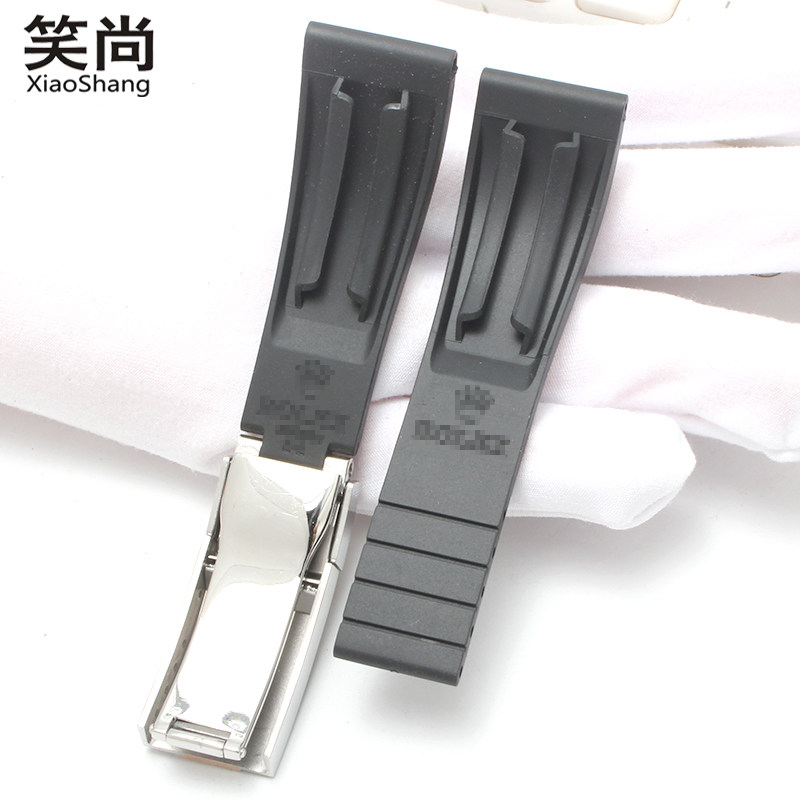 代用劳力士表带橡硅胶名仕黑绿游艇 笑尚配件