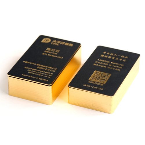 黑卡烫金名片制作订做高档免费设计创意凹凸双面印刷专金专银保险金融公司定做个性商务圆角定制名片私人高端 - 图3