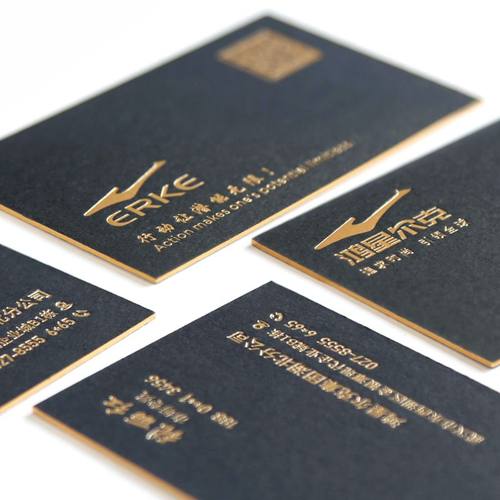 黑卡烫金名片制作订做高档免费设计创意凹凸双面印刷专金专银保险金融公司定做个性商务圆角定制名片私人高端 - 图2