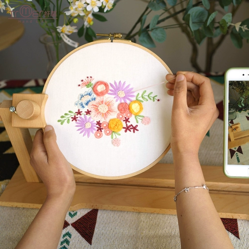 Вышитый на рабочем столе рама профессиональный перекрестный перекрестный перекрестный вышитый