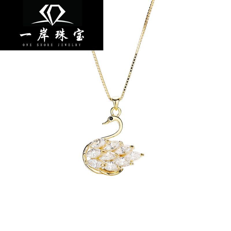 s925纯银韩版简约个性吊坠女锁骨链 兽志项链