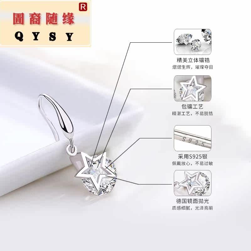 时尚新款女长款气质韩国纯银耳环 兽志耳环