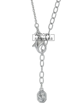 施华洛世奇蓝钻马蹄铁项链