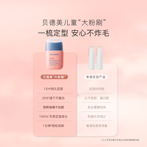 贝德美儿童多效碎发整理液防炸毛蓬松头发定型梳发蜡棒碎发神器 - 图0