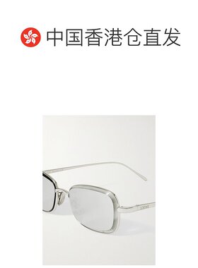 香港直邮LOEWE 罗意威 女士 方形框镀银太阳眼镜 LW40159U54