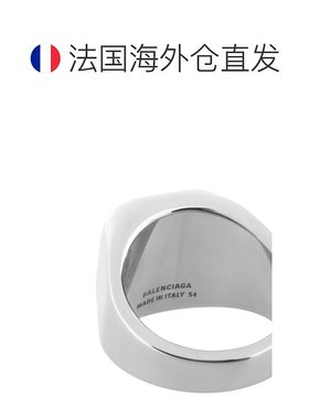 欧洲直邮BALENCIAGA（2025 年款）亮银色 Nano 印章戒指