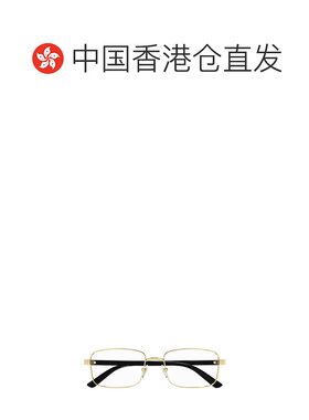 1h可退 香港直邮Gucci 古驰 男士 矩形平光镜 GG1586O black黑色