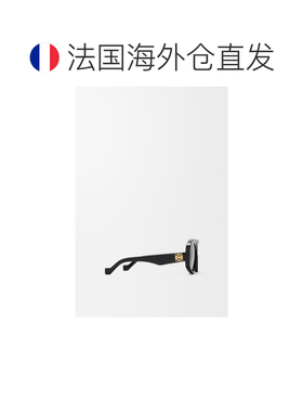 自营欧洲直邮LOEWE罗意威 Beveled Pentagon女士黑色醋酸纤维太阳