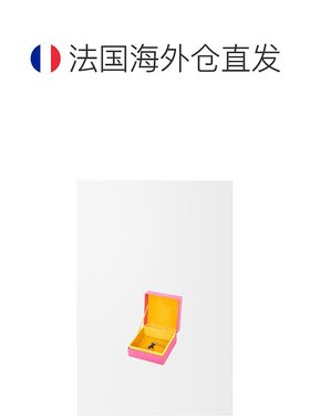 自营1h可退 欧洲直邮LOEWE/罗意威 女士金色/黑色纯银/珐琅吊坠新