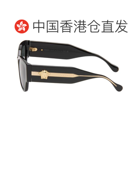 香港直邮versace 范思哲 女士 黑色 Medusa Focus Cat-Eye 太阳镜