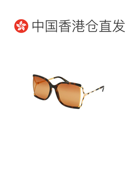 香港直邮GUCCI 女士眼镜 GG0592S003 SS2025 棕色 GUCCI WOMEN'S