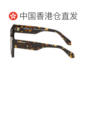 1h可退 香港直邮off-white 男士 棕色 Davie 太阳镜 OW1006605550