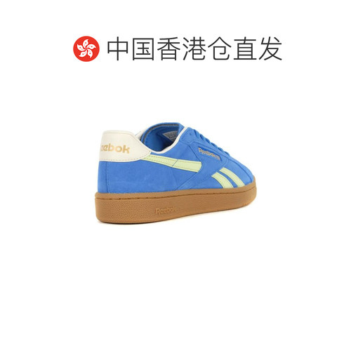 香港直邮Reebok 男士 Club C Grounds UK 蓝/酸橙绿/米色 运动鞋 - 图1