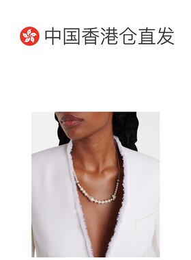 1h可退 香港直邮MCQUEEN 亚历山大 麦昆 女士 人造珍珠项链水晶