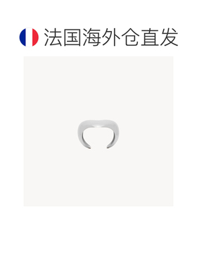 自营欧洲直邮YSL圣罗兰 女士灰金色黄金大爱心款手镯饰品
