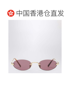 1h可退 香港直邮Miu Miu 缪缪 女士 徽标太阳眼镜(gold/yellow) 0