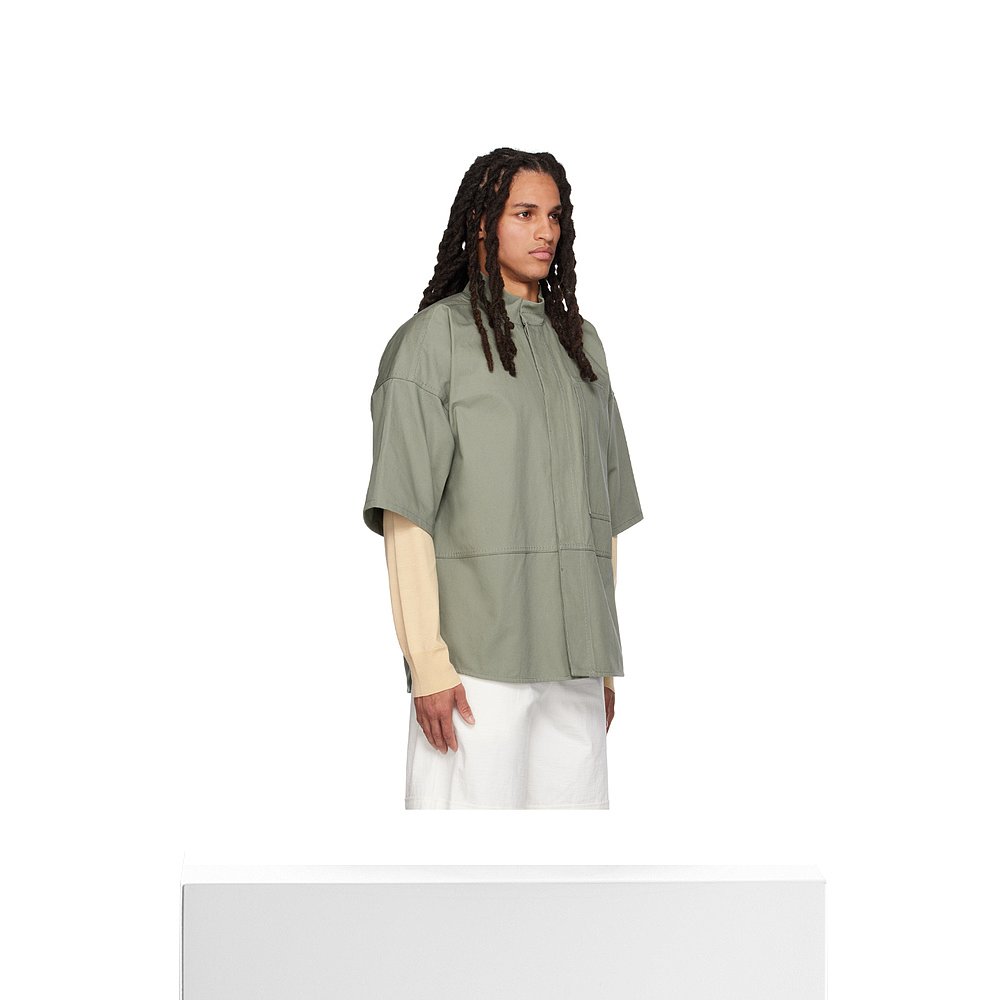 香港直邮Jil Sander 拼接高领衬衫 J47DL0113-J45136 - 图3