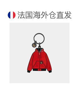 自营欧洲直邮Carhartt WIP Active红色锌合金夹克造型钥匙扣男女