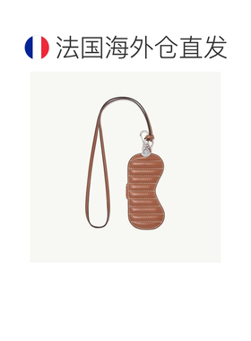 自营欧洲直邮MONCLER盟可睐 橙色绗缝皮革眼镜盒男女同款