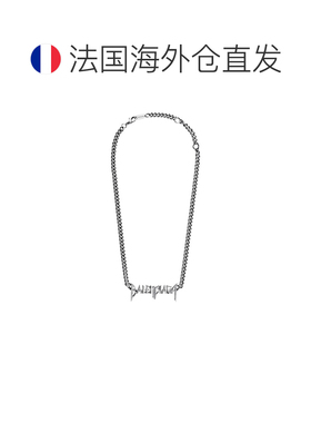 自营欧洲直邮Balenciaga巴黎世家 Typo Metal男士logo标识链式项