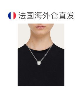自营欧洲直邮Ferragamo菲拉格慕 Vara女士银色纯银吊坠项链