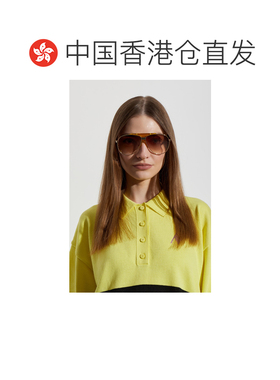 1h可退 香港直邮THE ATTICO 女士太阳镜 ATTICO780C4SUN CO 金色